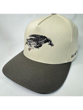 Southern String Hat Co Mallard Duck Cream Brown Adjustable Snapback Cap
